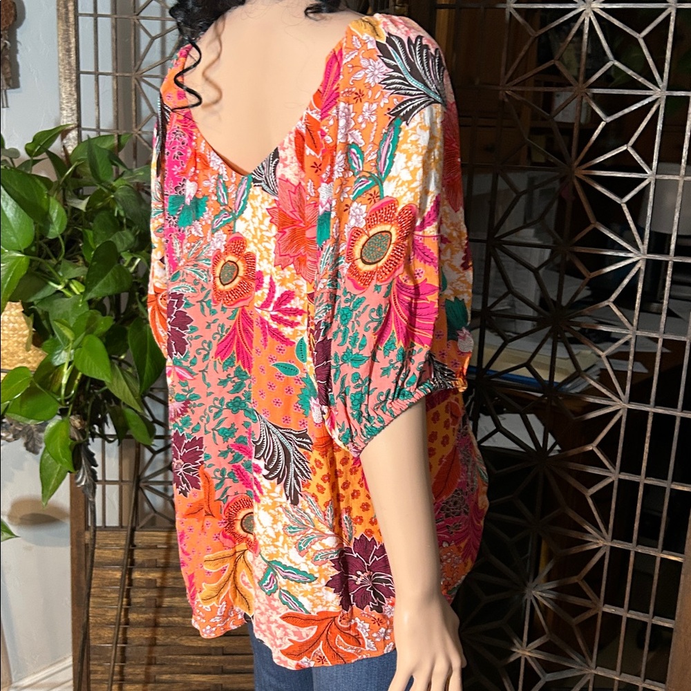 LOFT SPLASH OF COLOR TOP XL - Picture 7 of 11